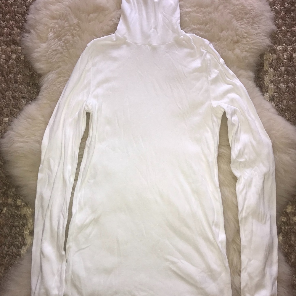 Splendid Slim Fit White Turtleneck S